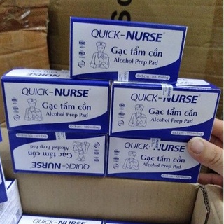 Gạc tẩm cồn y tế Quick Nurse 6x3cm