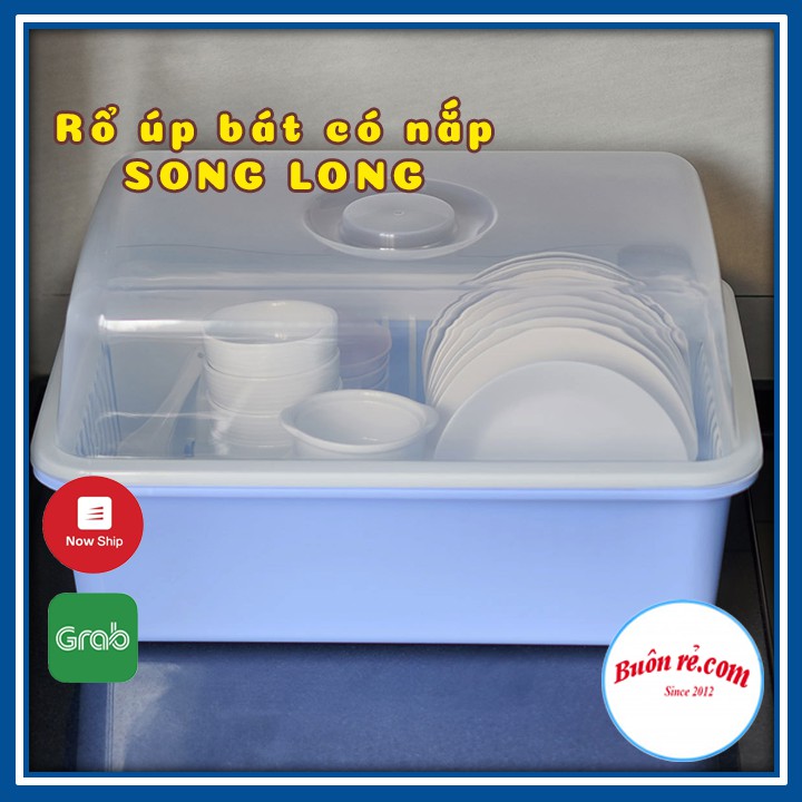 [Mã LIFE20KALL giảm 10% đơn 50K] FREESHIP 99K TOÀN QUỐC_Rổ úp bát có nắp SONG LONG br00391