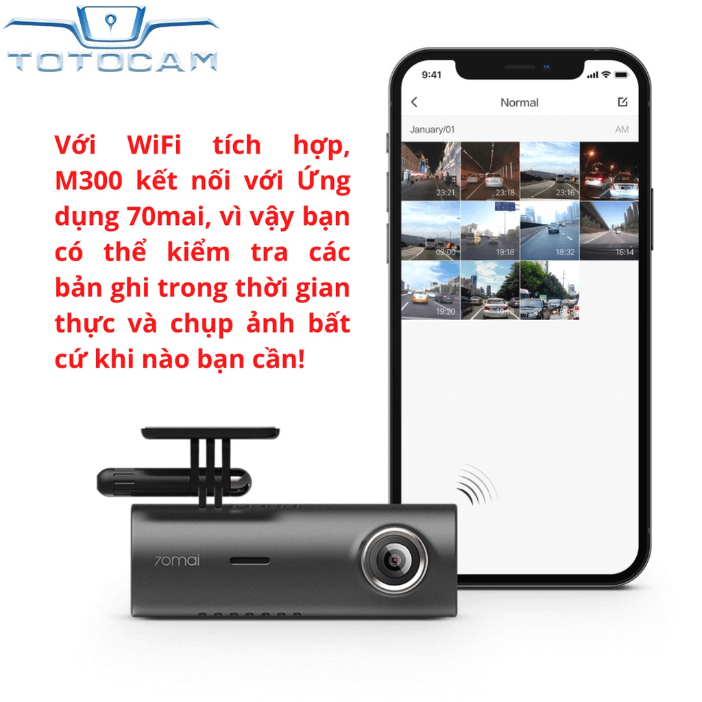 Camera hành trình 70mai Dash Cam M300 - Chưa Kèm Thẻ Nhớ | BigBuy360 - bigbuy360.vn