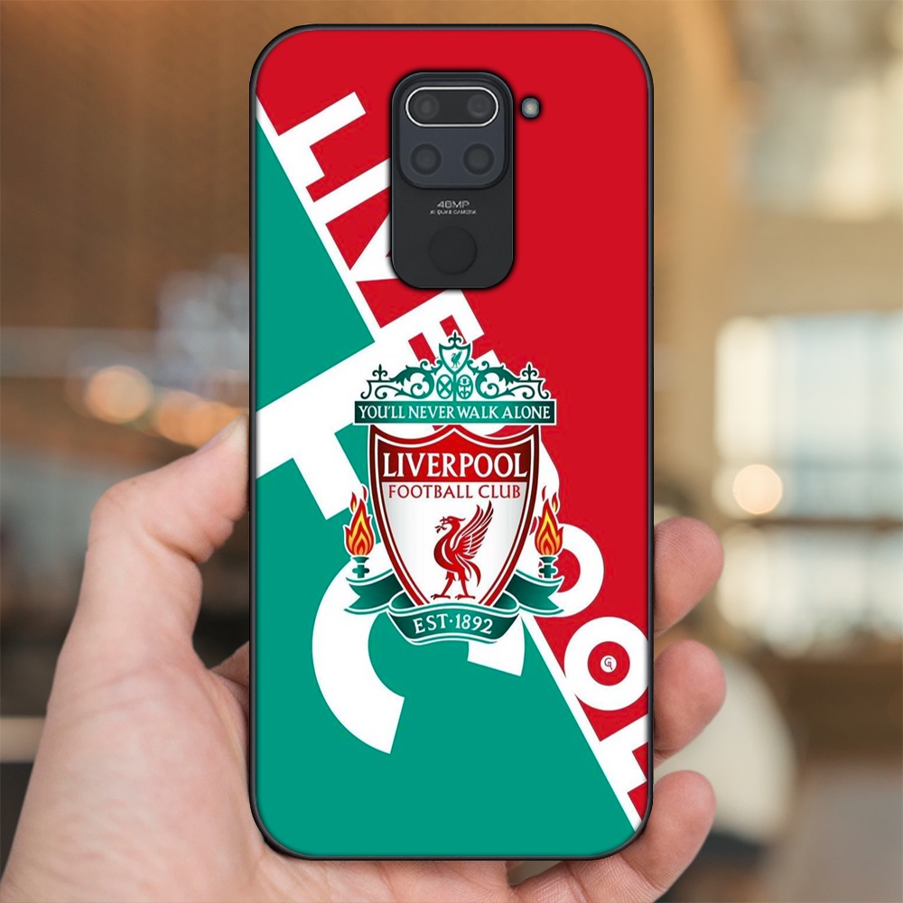 Ốp lưng Xiaomi Redmi Note 9 viền đen in hình Liverpool FC