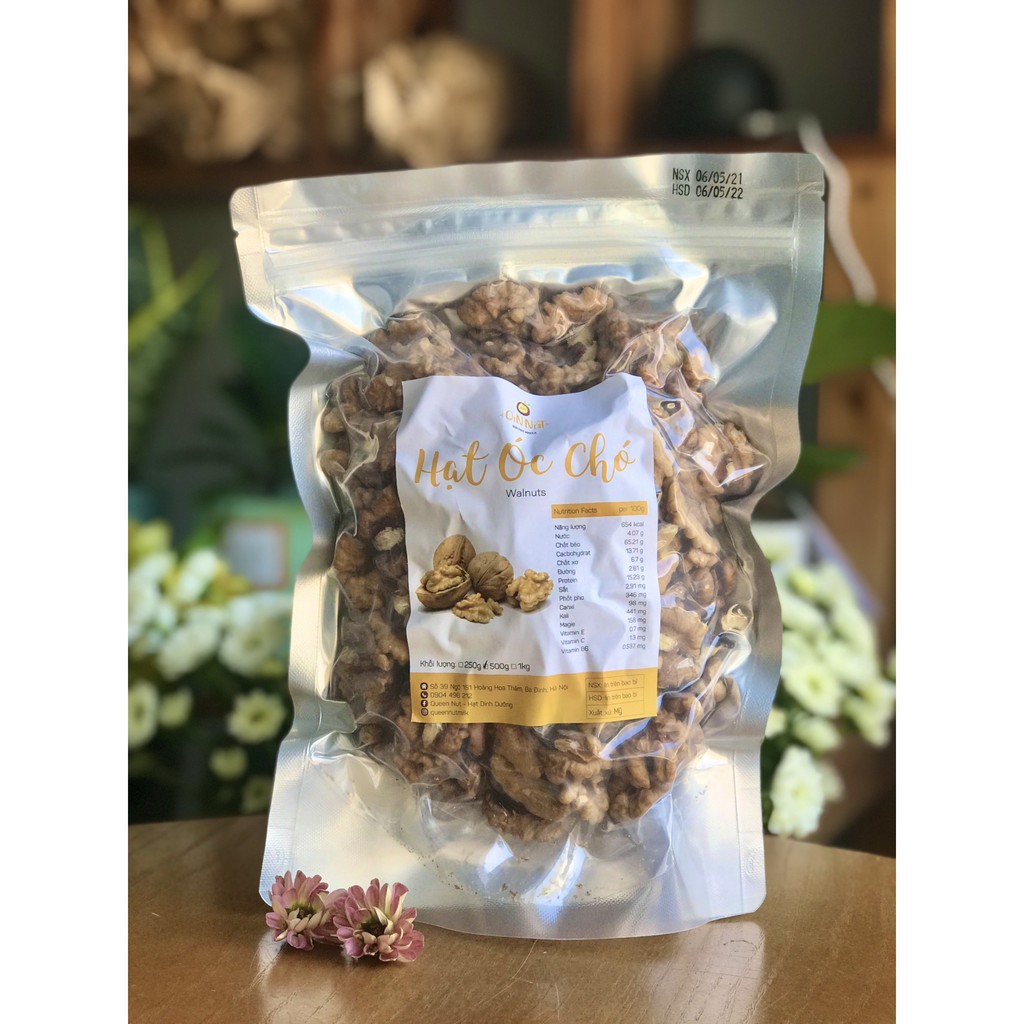 Hạt Óc Chó Tách Vỏ Mỹ Hạt Sống Làm Sữa Hạt / Bánh / Ngũ cốc granola - Tặng sổ công thức sữa hạt