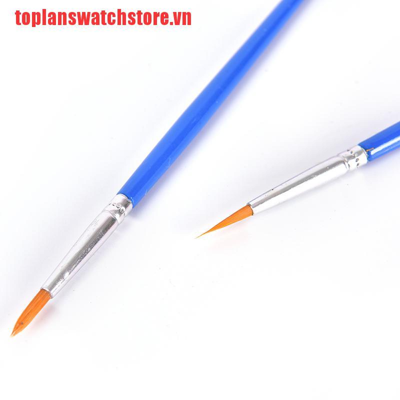 Set 10 cọ vẽ màu nước đơn giản thông dụng