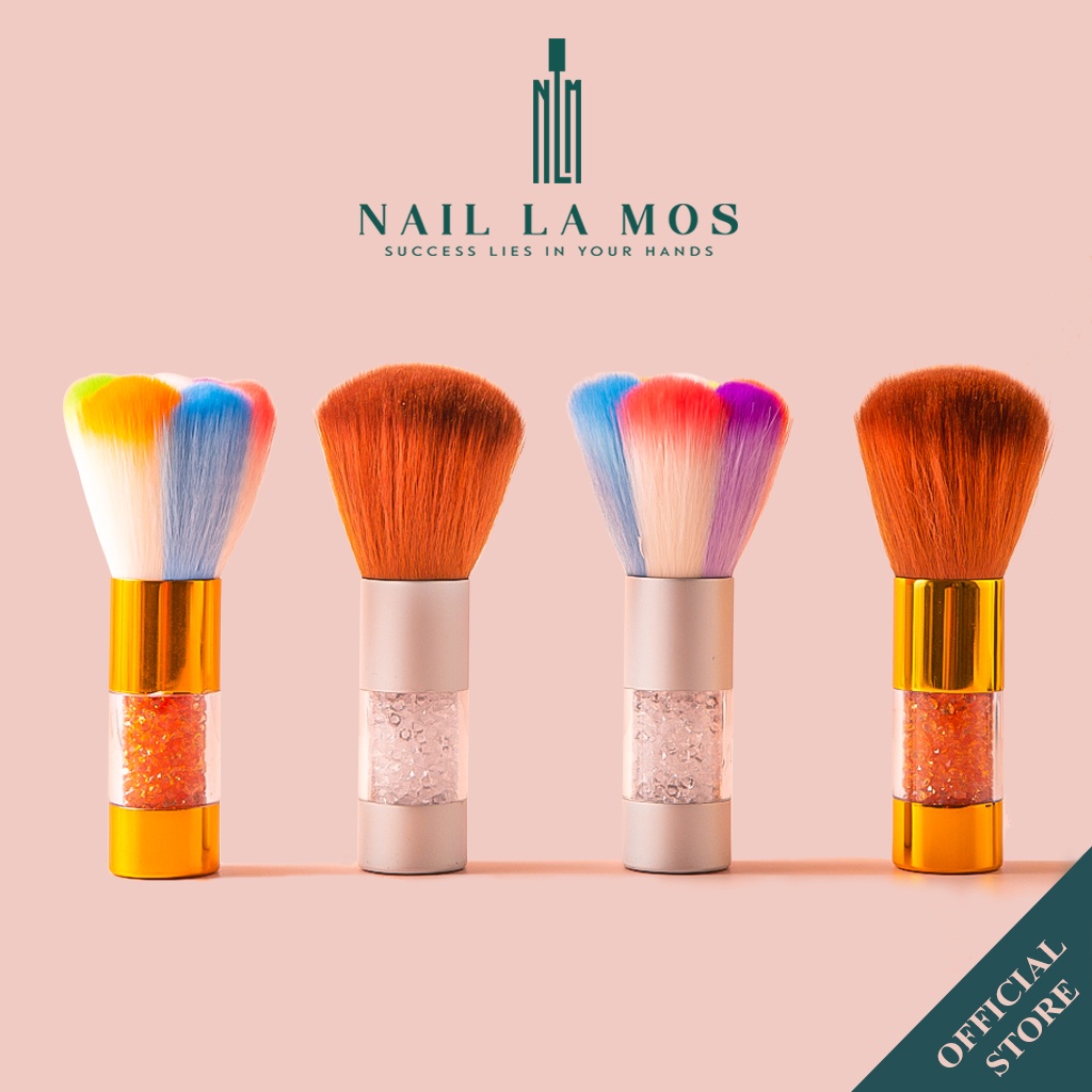 Chổi phủi bụi nail cán đá chuyên dụng cho dân làm móng