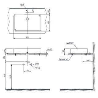 Chậu đặt bàn Toto LT952