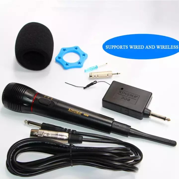 MICRO THU ÂM HÁT KARAOKE WIRELESS KHÔNG DÂY XINGMA AK308