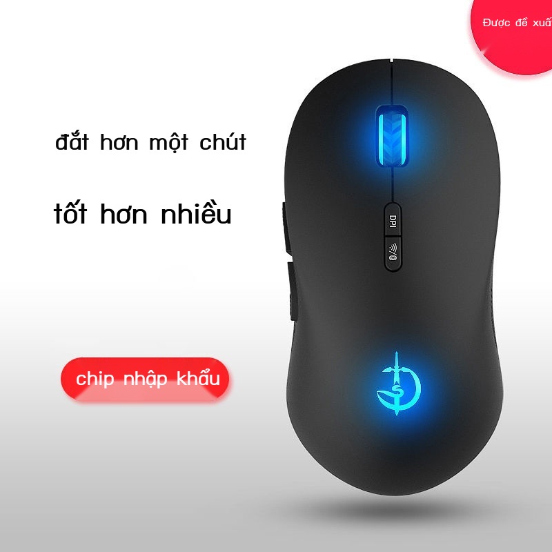 Chuột không dây có thể sạc lại câm nam và nữ chuột bluetooth thích hợp cho máy tính xách tay Apple Lenovo phổ thông