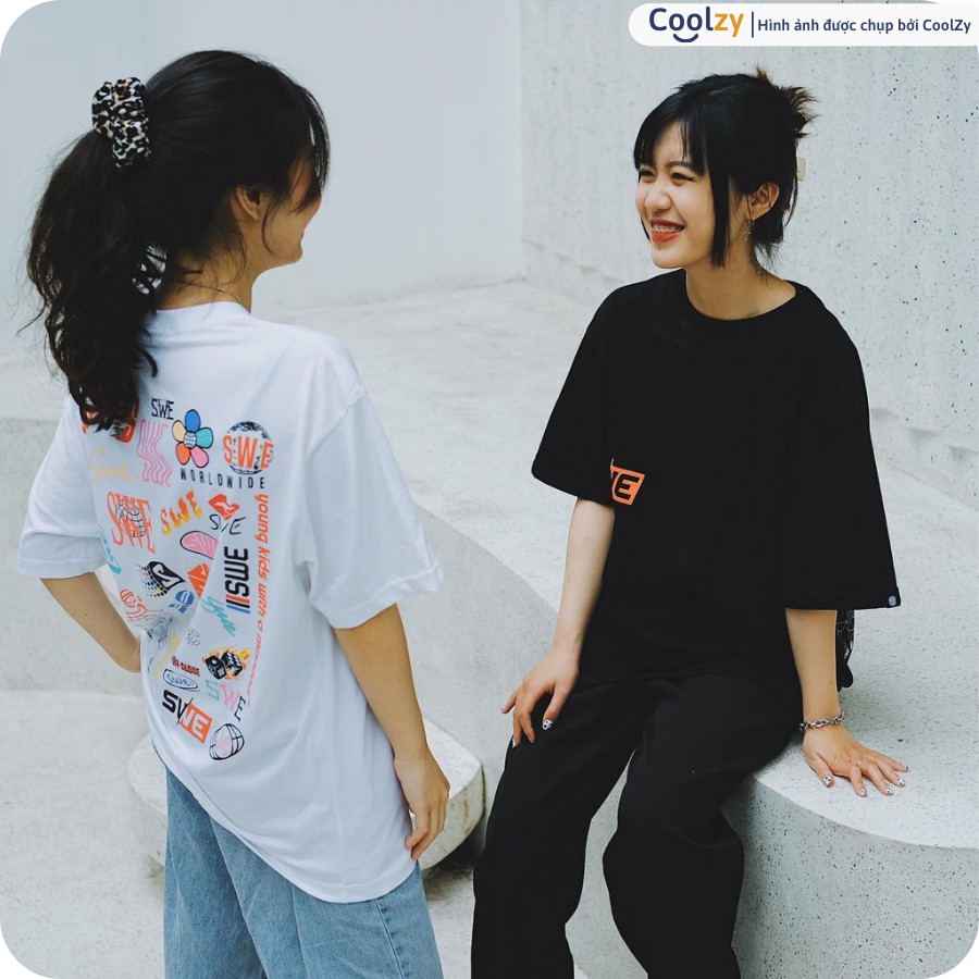Áo Thun Tay Lỡ SWE Cao cấp form rộng Unisex nam nữ phong cách SWE phong cách Ulzzang | CoolZy | BigBuy360 - bigbuy360.vn