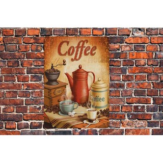 Tranh Thiếc ~A4 "Quán Coffee,Cafe" V2