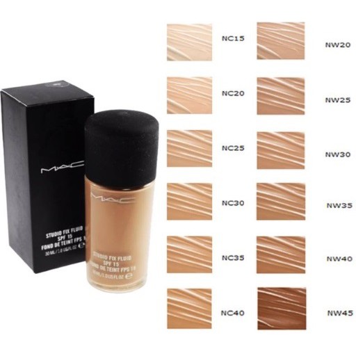 Kem nền MAC M.A.C Studio Fix Fluid Foundation SPF 15 che khuyết điểm