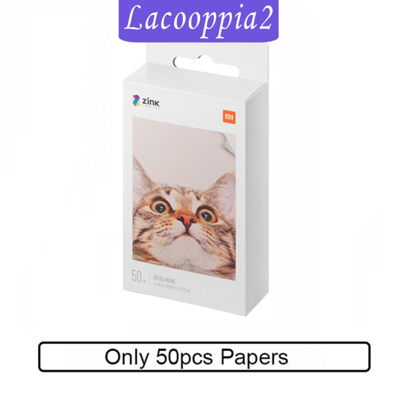 [LACOOPPIA2] Printer Photo Paper 2 x 3&quot; Glossy Inkjet 50 Sheets New for  Mi AR Printer