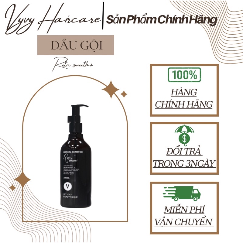 Gội Retro SMOOTH Phiên Bản Dưỡng Ẩm Dành Cho Da Đầu Khô Vyvyhaircare