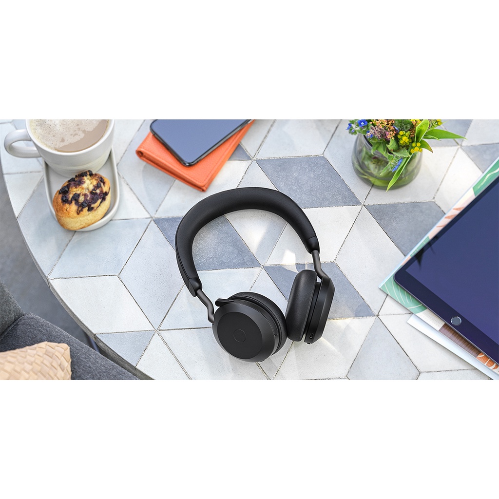 Tai Nghe Chụp Tai Micro Jabra EVOLVE2 75 Chống Ồn ANC Kết nối Bluetooth Hàng Chính Hãng