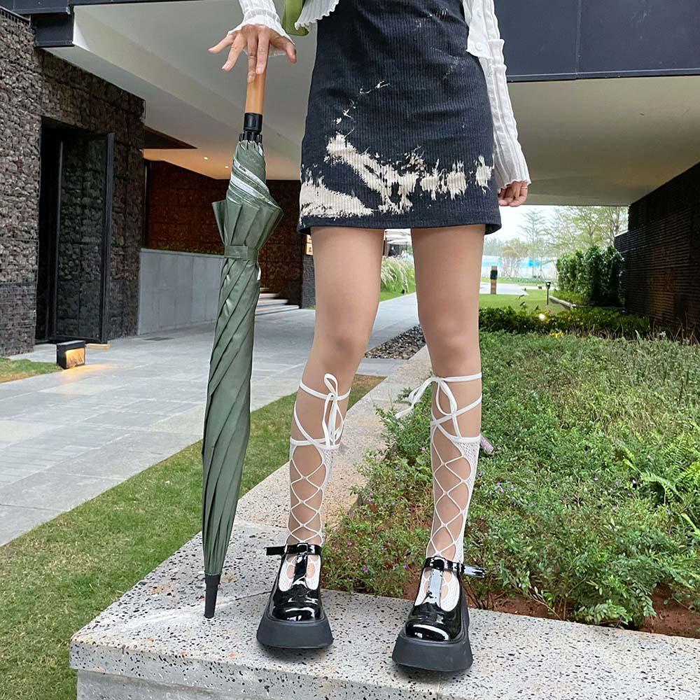 Đôi Vớ Lưới Nylon Phối Ren Thời Trang Mùa Hè Gợi Cảm Cho Nữ