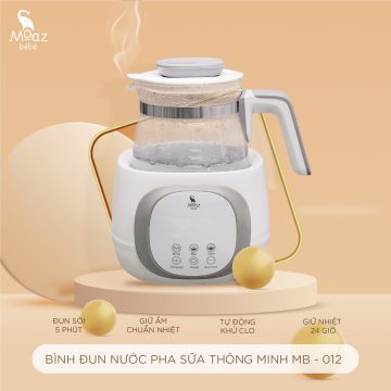 Bình đun nước đa năng Moaz Bebe MB002/ MB012 ấm đun nước pha sữa cho bé, nhỏ gọn tiện lợi