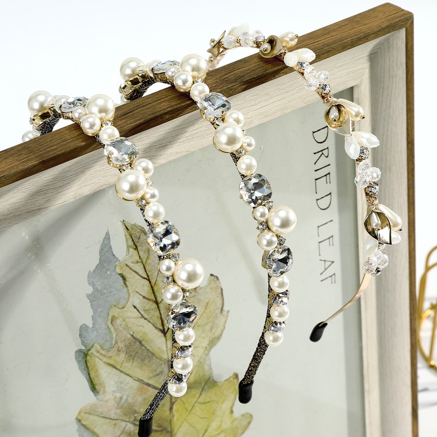 Băng Đô Đính Đá Và Ngọc Trai Nhân Tạo Thời Trang