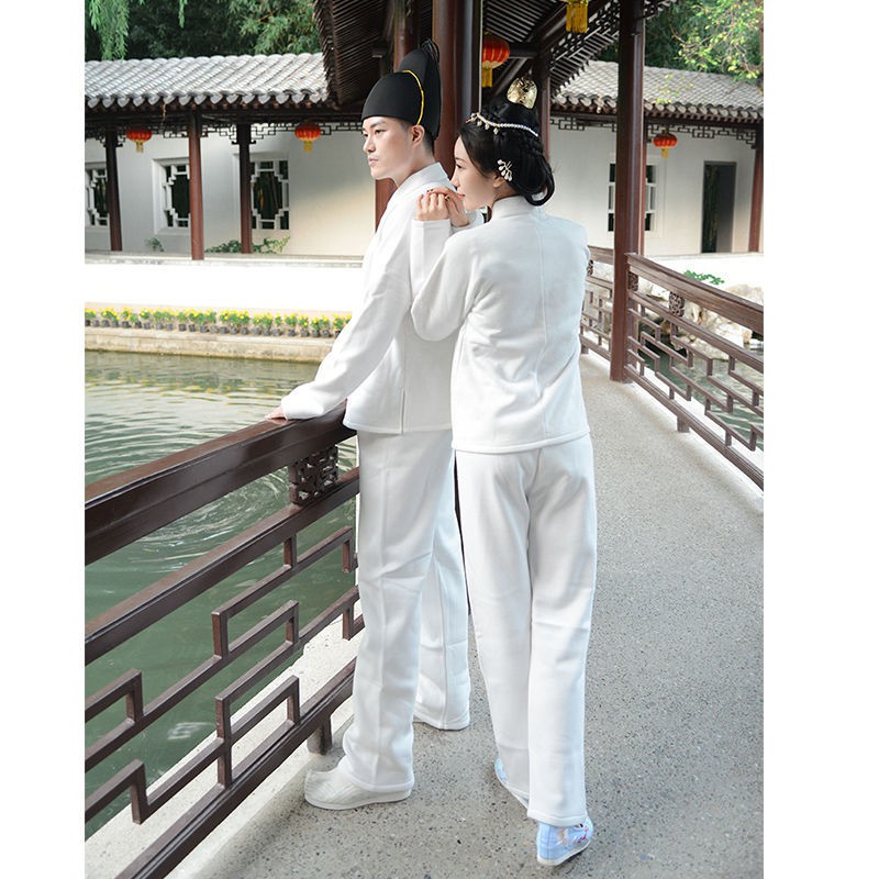 Áo khoác Nian Hanfu của chúng tôi được trang bị lớp lót váy trắng dành cho nữ, khoác, quần tây, vải cotton nam c | BigBuy360 - bigbuy360.vn