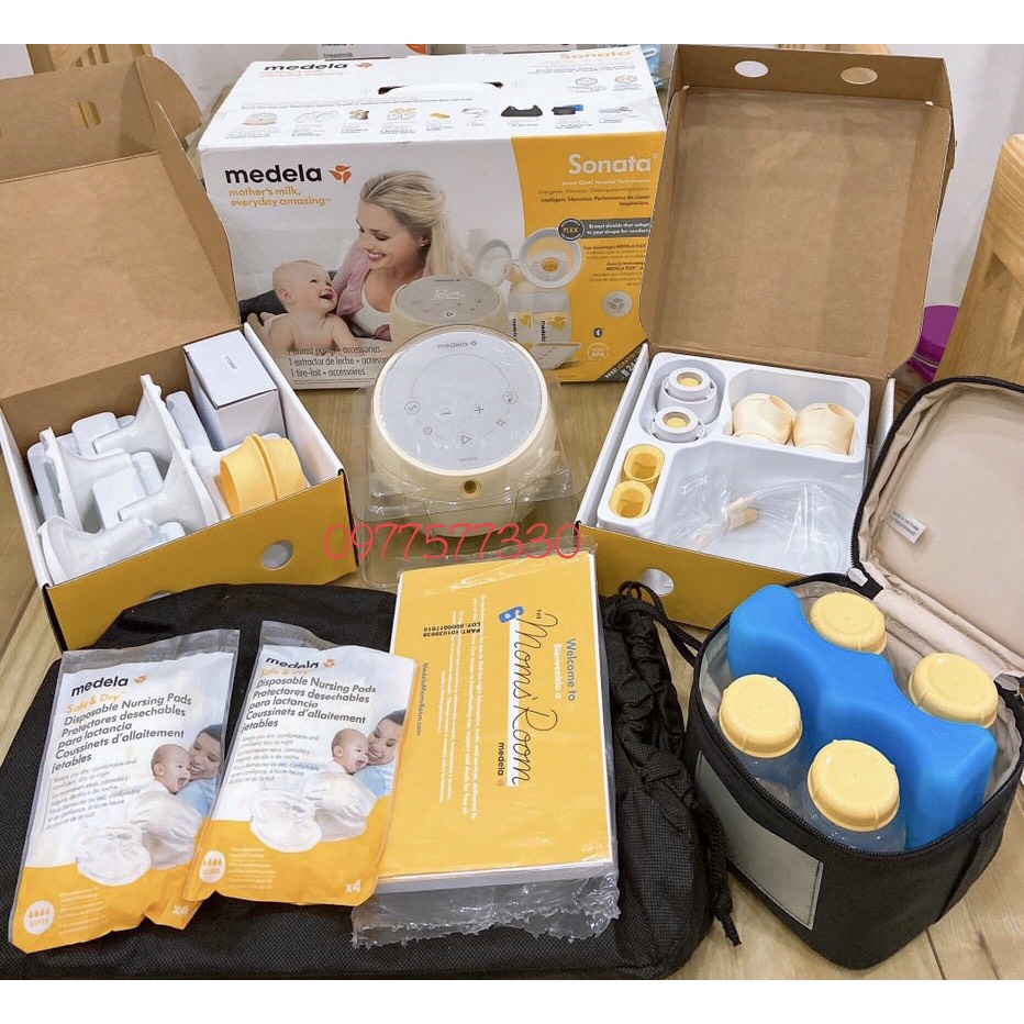Máy Hút Sữa Medela Sonata Flex - êm ái như con ti mẹ, hút sữa điện đôi thương hiệu Medela Thụy Sỹ -namduongbaby