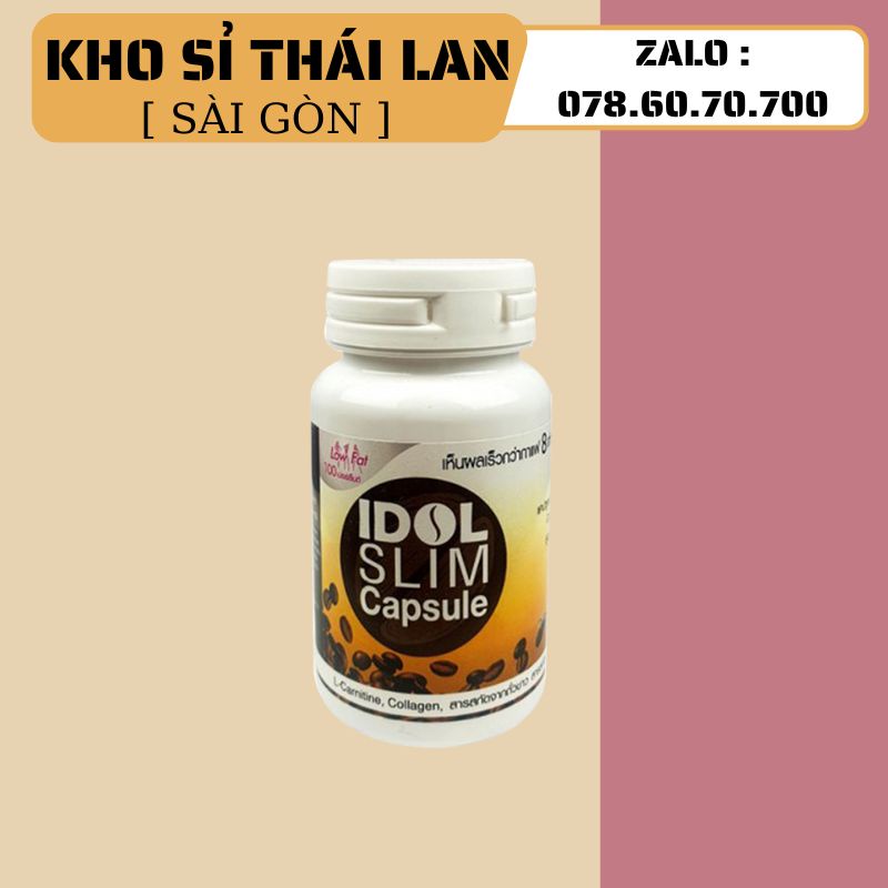Giảm cân cà phê Idol Slim Capsule 15 viên màu trắng chính hãng Thái Lan-Coffe