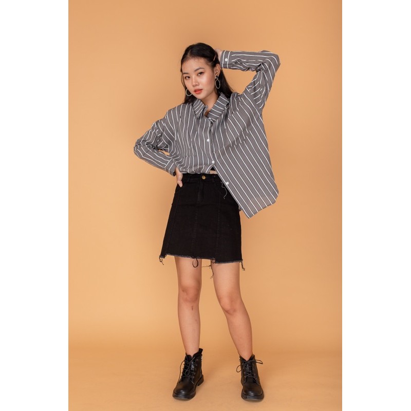 Áo khoác somi sọc MXE