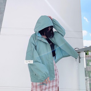 Áo Khoác Kaki Nữ Áo khoác kaki style Korea ULZZANG 3 màu XANH RÊU | BE | TÍM SIÊU HOT