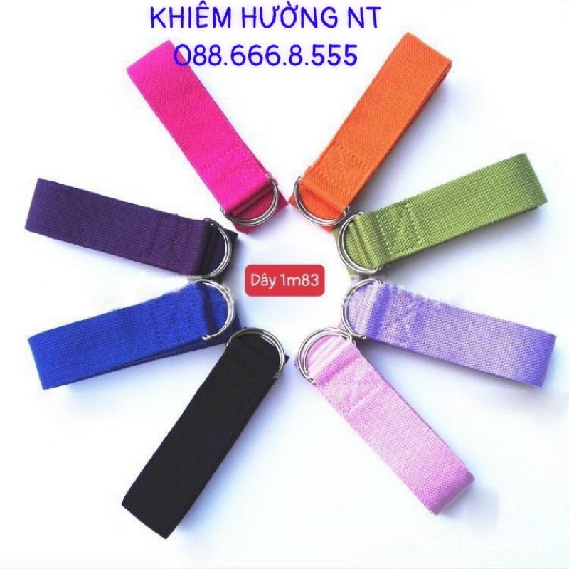 DÂY TẬP YOGA COTTON - dài 1.8 mét -Yoga Khiêm Hường NT