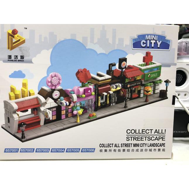 Mô Hình Đồ Chơi Lắp Ráp Lego Nhân Vật Hoạt Hình Panlos - City Burger