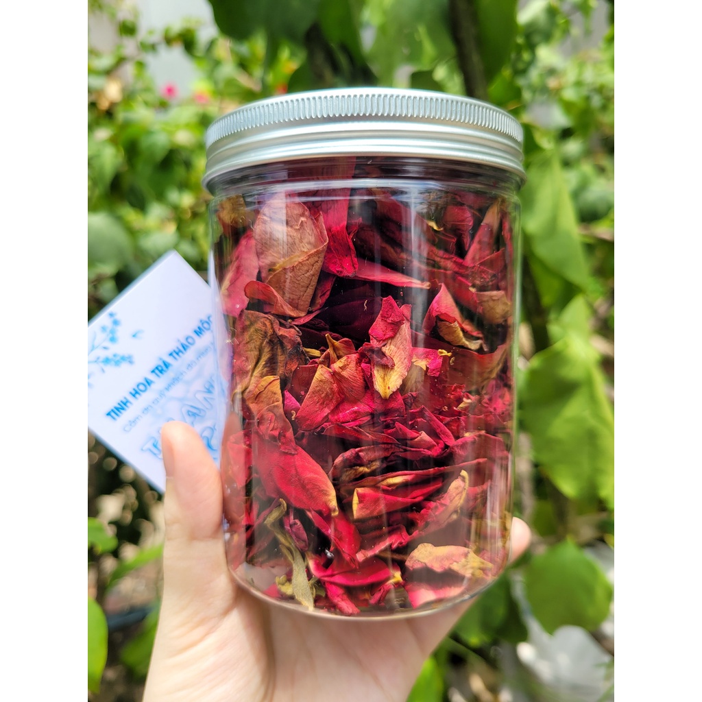 ( ảnh thật ) lọ hoa 500 ml các loại hoa khô sấy lạnh tự nhiên _ tinhhoatrathaomoc