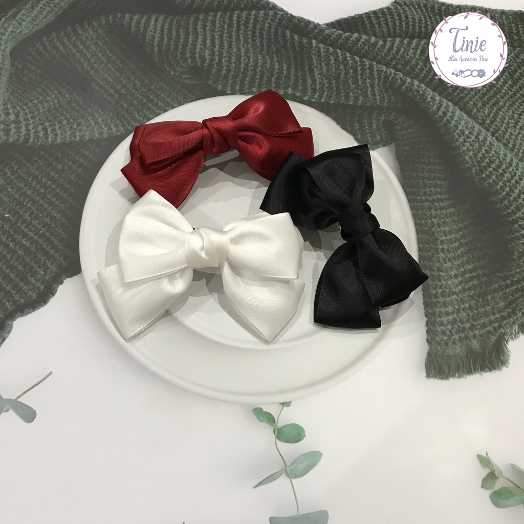 Kẹp Tóc Nơ Phong Cách Hàn Quốc Dịu Dàng