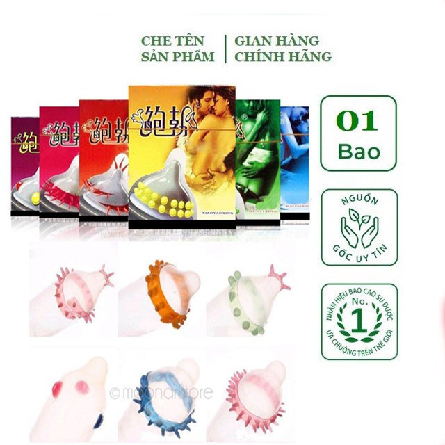 Bao cao su Runbo gân/gai/bi/râu/siêu mỏng/nhiều gel/tránh thai/49mm/chống xuất tinh sớm/tình dục/tăng khoái cảm