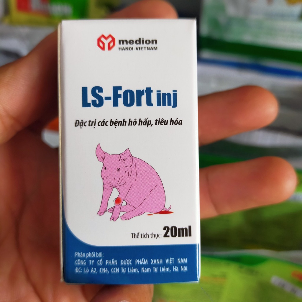 Sản phẩm chửa các vấn đề về hô hấp, tiêu hóa LS-FORT inj 20ml