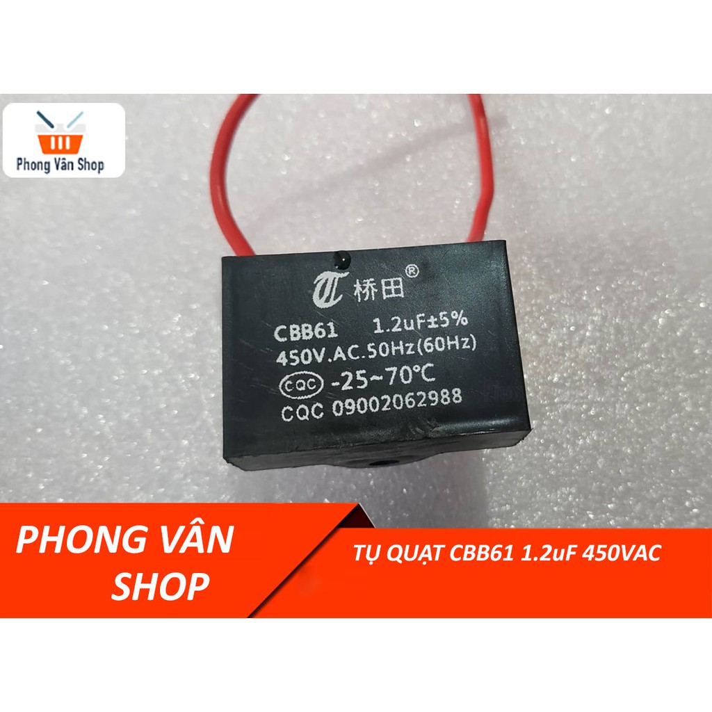 Tụ Quạt CBB61 1.2uF 450VAC - Tụ 1.2uF