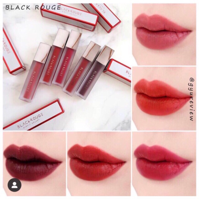 (Full màu A01-A45) Son Kem Lì Black Rouge Air Fit Velvet Tint Ver8 A06 A12 | BigBuy360 - bigbuy360.vn