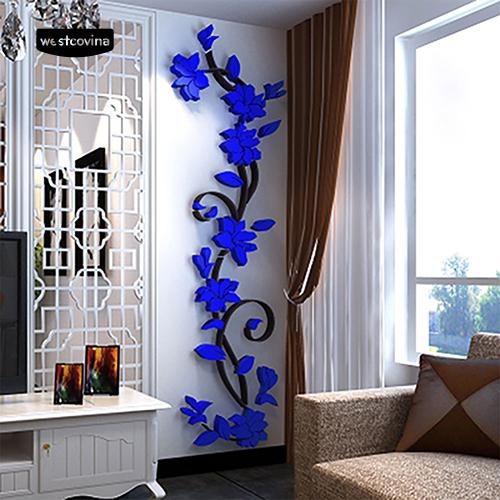 Hoa trang trí 3D dán tường