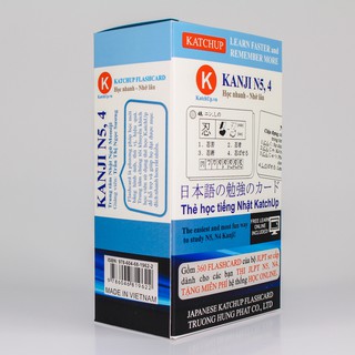 Bộ KatchUp Flashcard Kanji Hán Tự Sơ Cấp N5,4