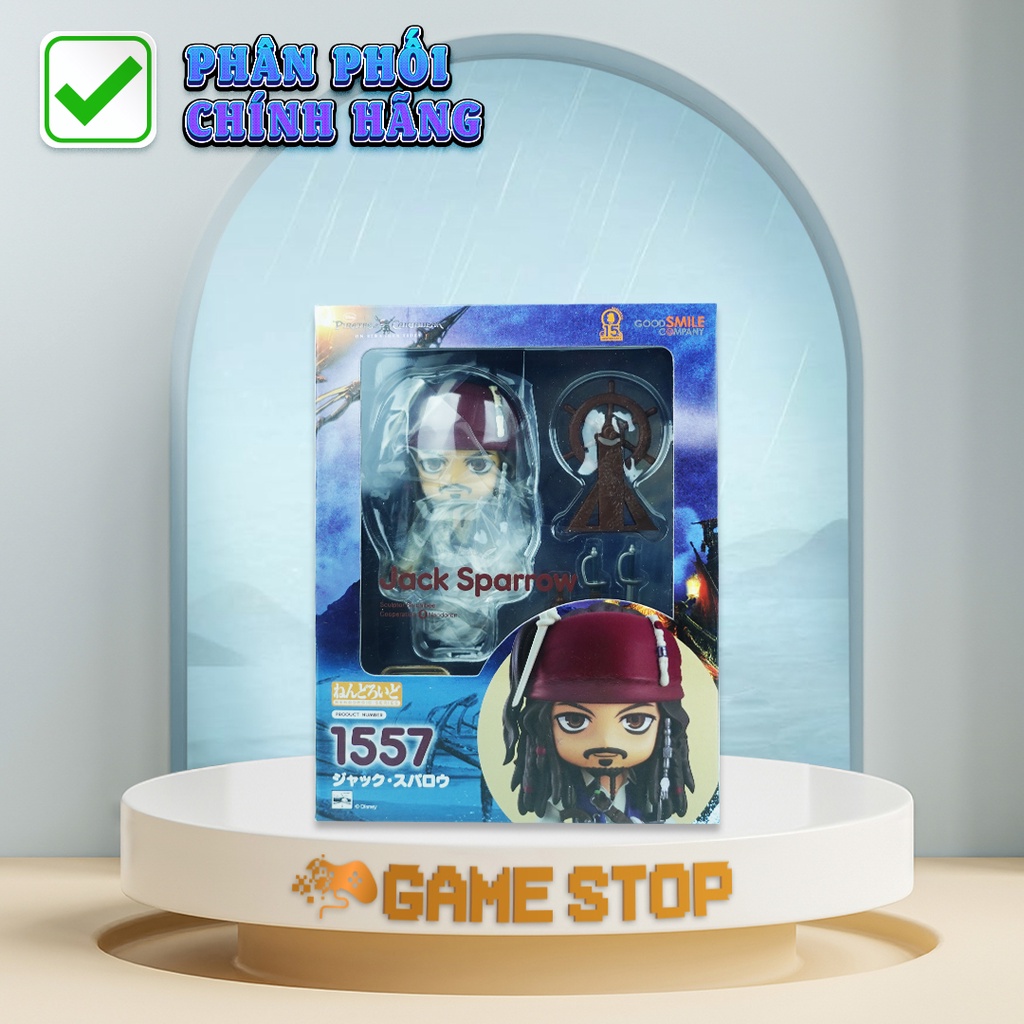 Mô hình nendoroid 1557 jack sparrow dòng pirate of caribean Gamestop.vn POCND01