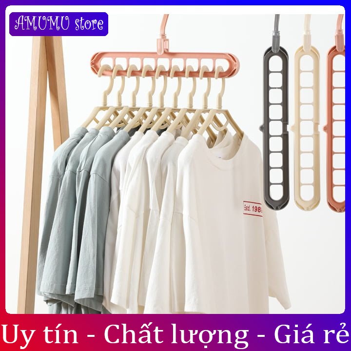 Móc quần áo thông minh 9 Lỗ Tiết Kiệm Không Gian