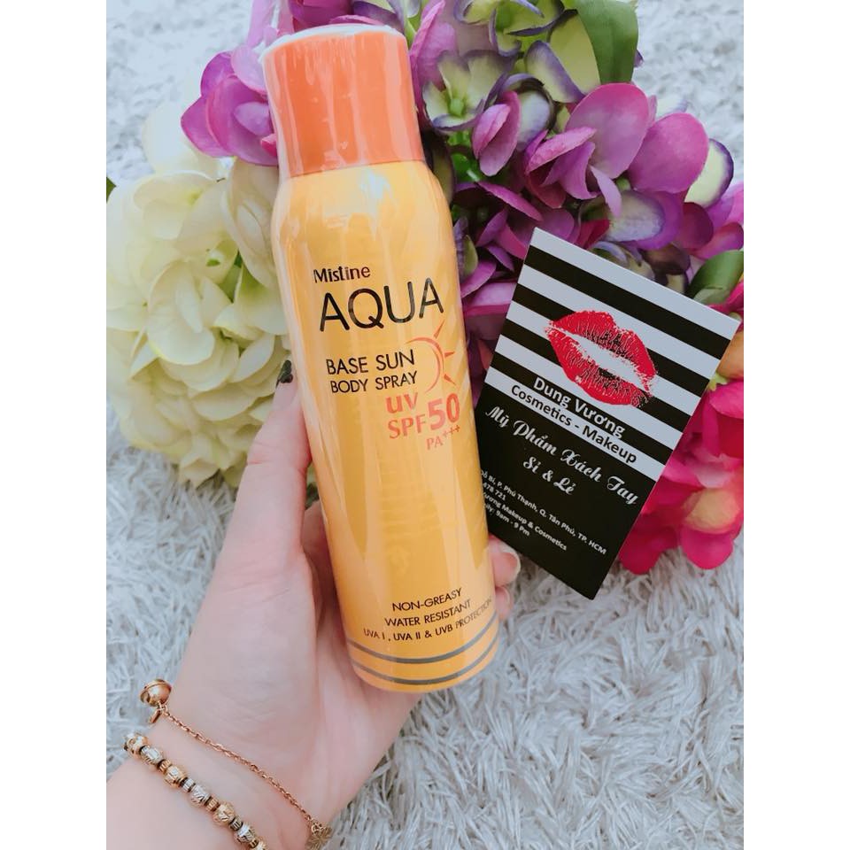 Kem chống nắng Mistine Aqua Base Sun Spray SPF50 500 PHÚT