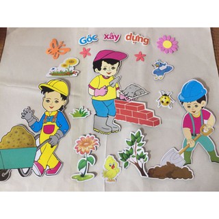 TRANH GÓC DECAL BỒI XỐP
