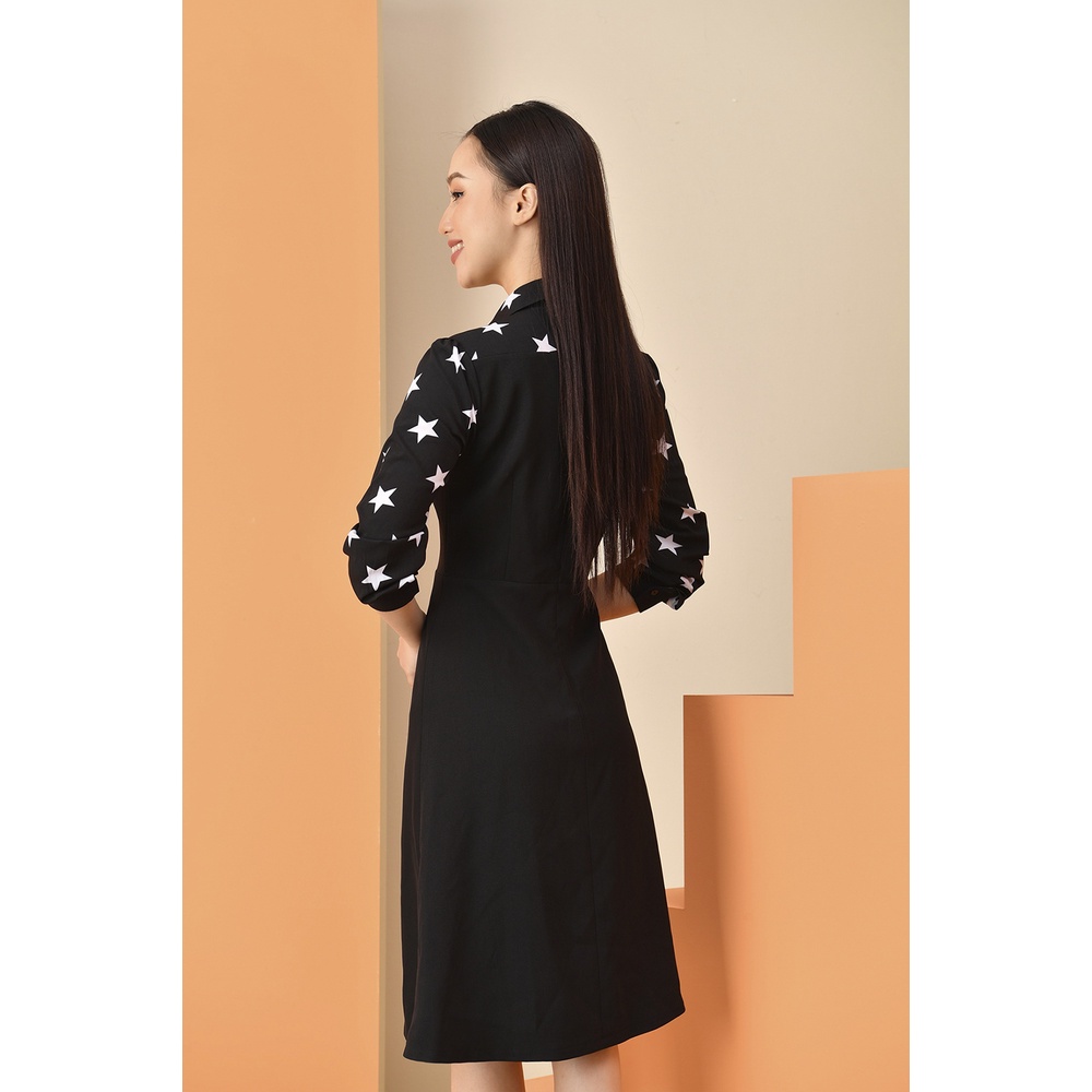 Váy Công Sở Nữ Cao Cấp LUPERI Dáng Xòe Nhẹ Nhàng, Cổ Đức Lịch Sự Trẻ Trung LFV3117