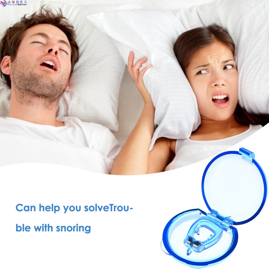 [Hàng mới về] Kẹp mũi silicon từ tính chống ngáy giải pháp hỗ trợ cho giấc ngủ