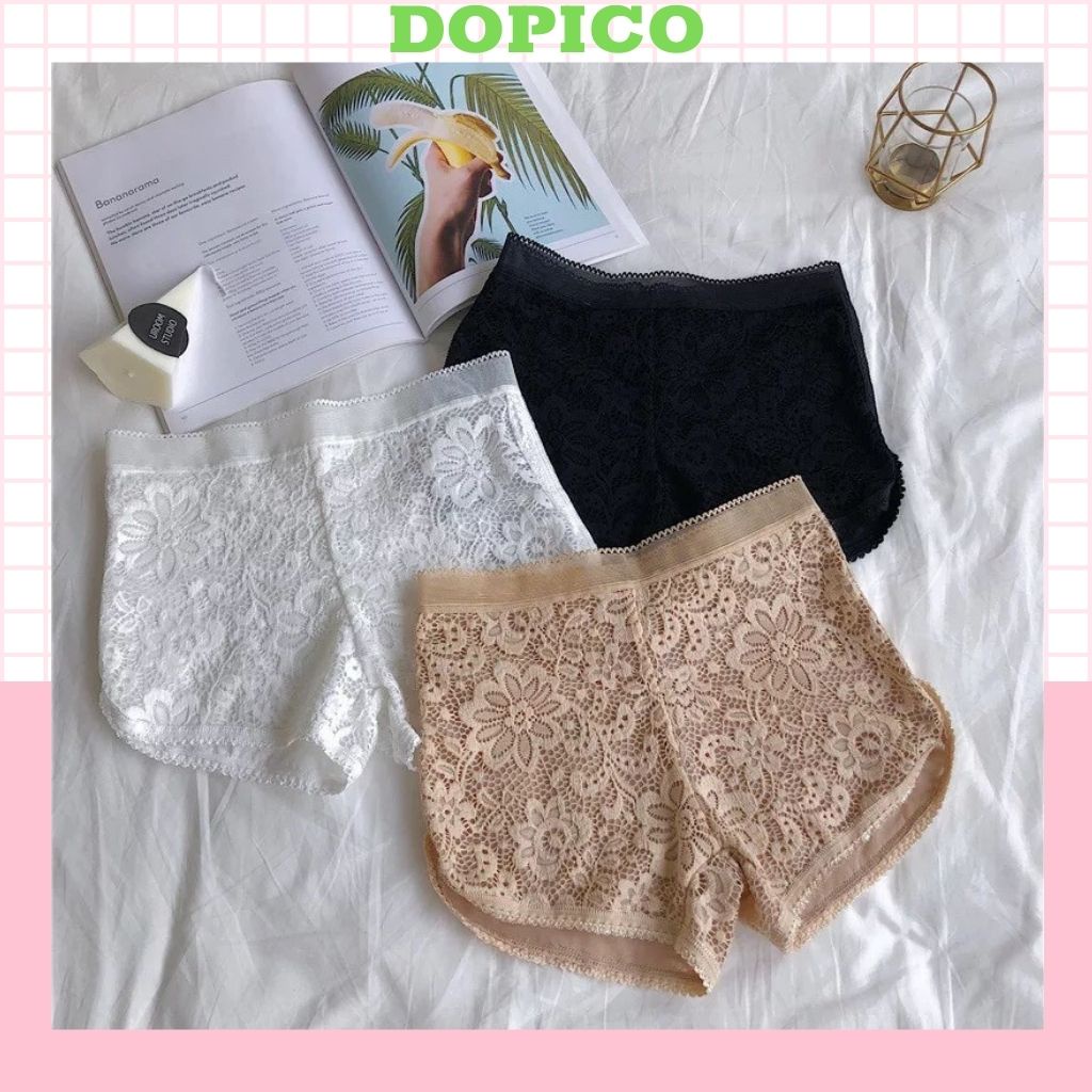 Quần mặc trong váy , quần lót mặc trong váy ren hoa gợi cảm DOPICO V019