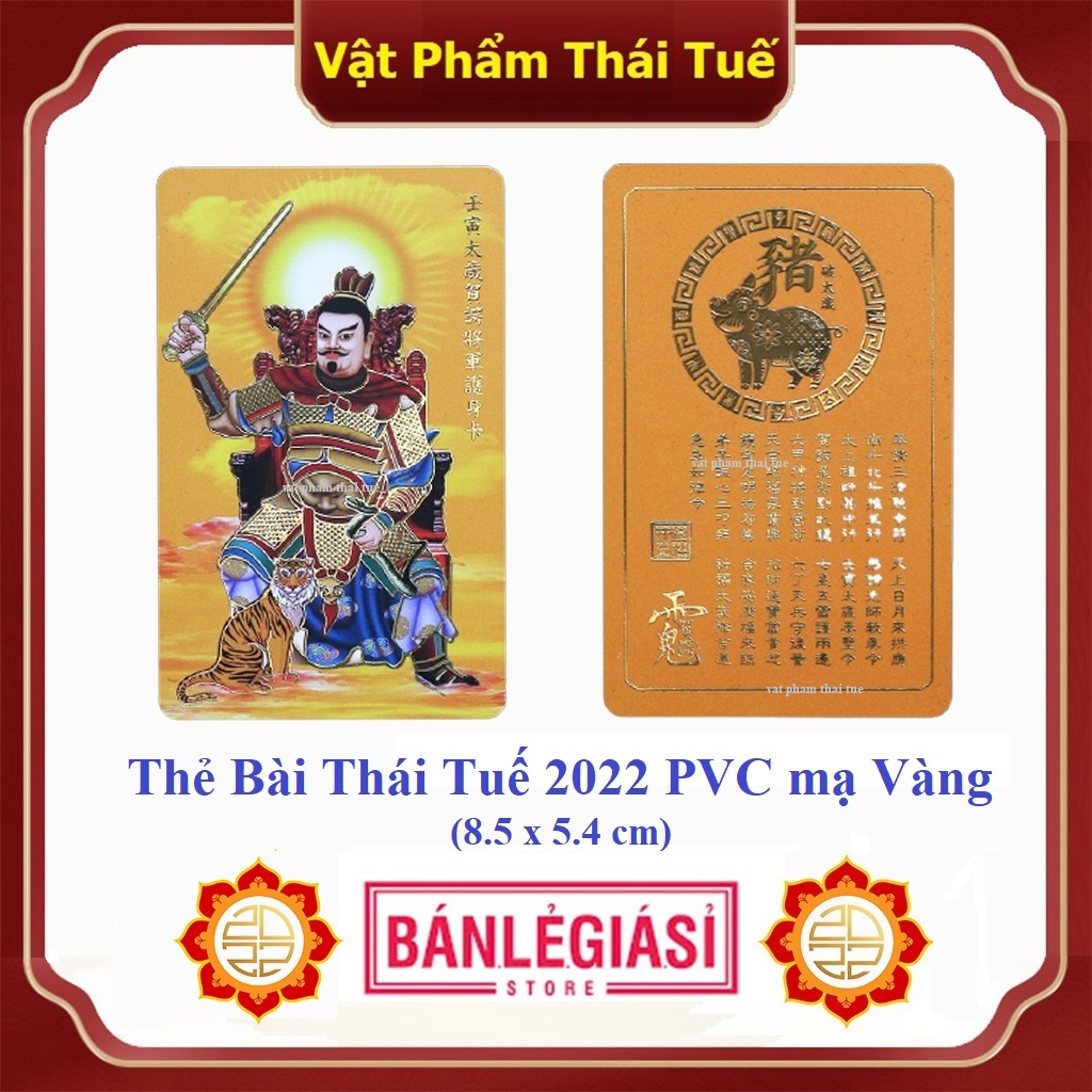 Tuổi Hợi - Thẻ Bài Thái Tuế Nhâm Dần năm 2022 - Vật Phẩm Thái Tuế