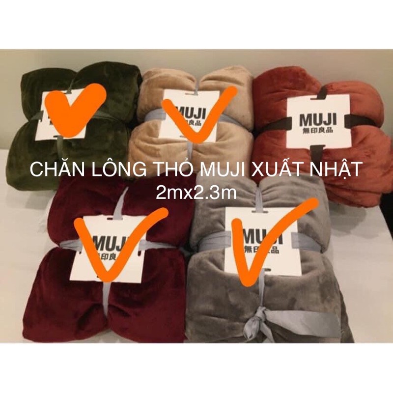 💥💥💥CHĂN LÔNG THỎ MUJI MỀM MẠI HÀNG XUẤT NHẬT🍁🌺♨️