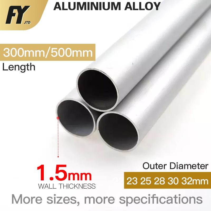 Ống Nhôm 1.5mm 300mm 500mm Dài 21 22 23 25 28 29 30 32mm Chất Lượng Cao
