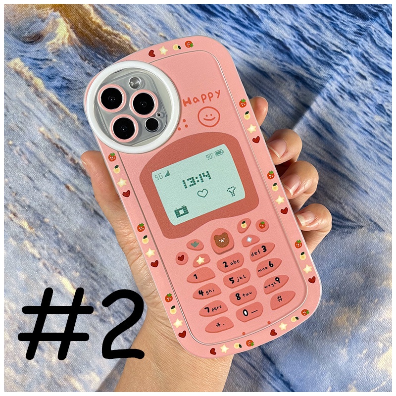 FOR OPPO A17K A57 A77S A39 A37 RENO 7 8 REALME C55 6 PRO 7i 9i C35 C31 C25 C21Y C20 C17 C15 C12 C11   Pink oval soft case