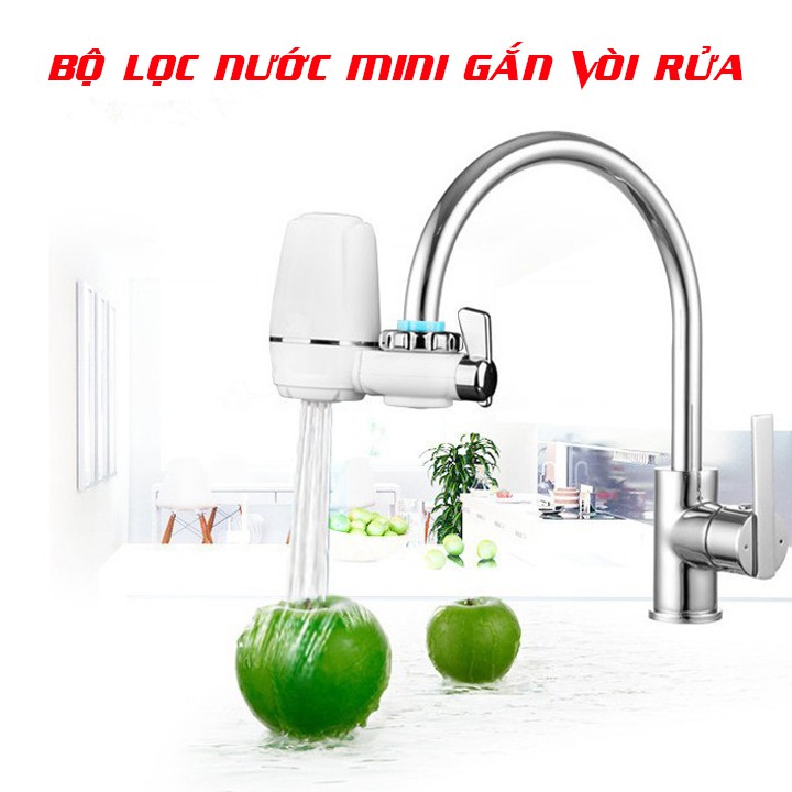 Máy lọc nước mini gắn vòi rửa rất tiện dụng