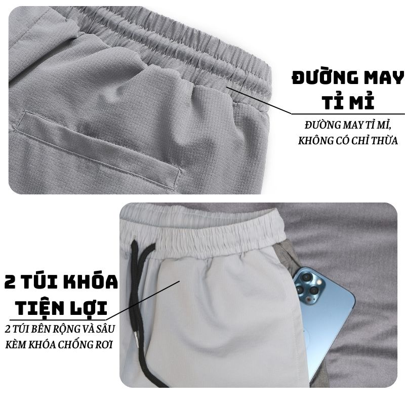 Quần JOGGER thể thao nam lưng thun DATAMAN, chất liệu co giãn 4 chiều, basic trẻ trung năng động - JODT22-01