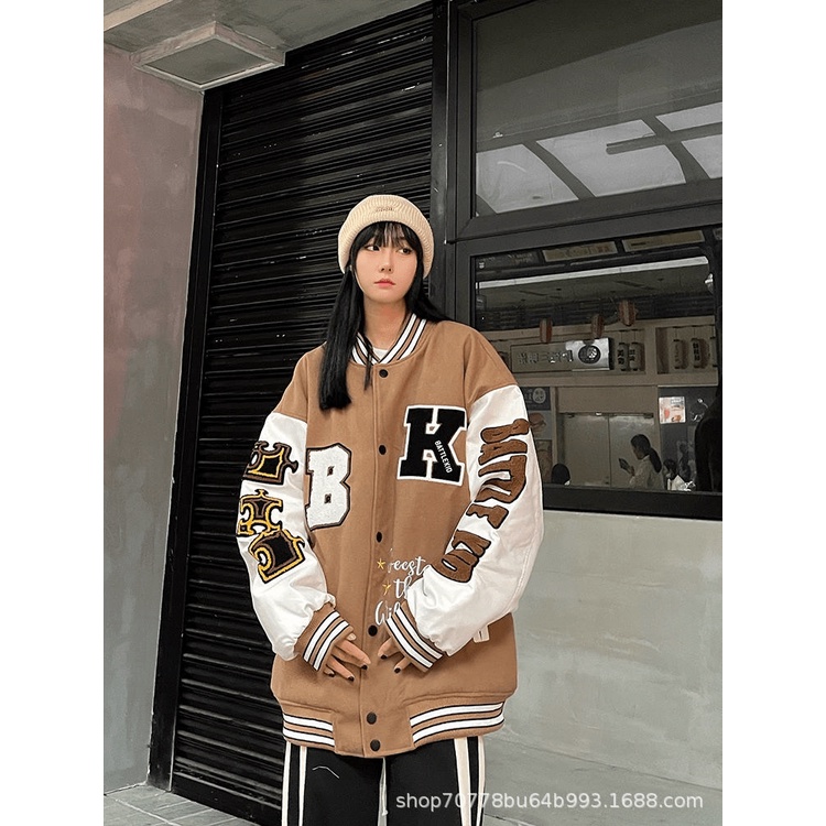 (HCM) ÁO KHOÁC NỈ BOMBER Nam Nữ Form Rộng Thời Trang Hottrend Hàn Quốc - Thời trang GENZ 2022 hot hit KME FASHION