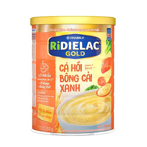 Bột ăn dặm RIDIELAC Đủ Vị lon 350g