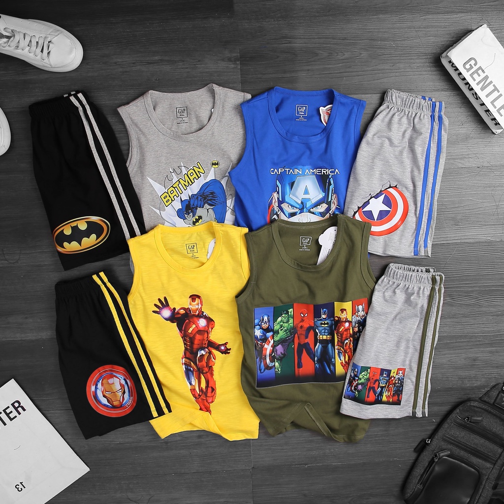 BỘ SÁT NÁCH ĐẠI GAP BÉ TRAI IN HÌNH 3D KHÔNG BÓC TRÓC 19-55KG (LINK 1)